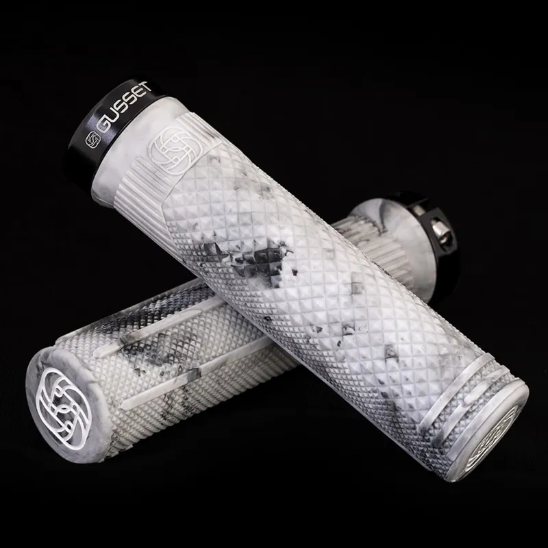Gusset Matt Jones S2 Lock On Grips in Grey Marble-1