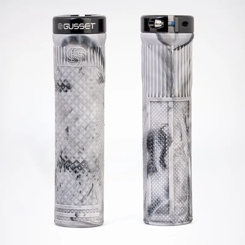 Gusset Matt Jones S2 Lock On Grips in Grey Marble-2