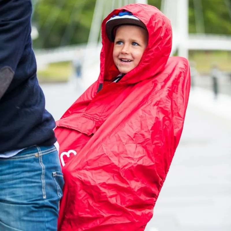 Hamax Child Rain Poncho Red-1