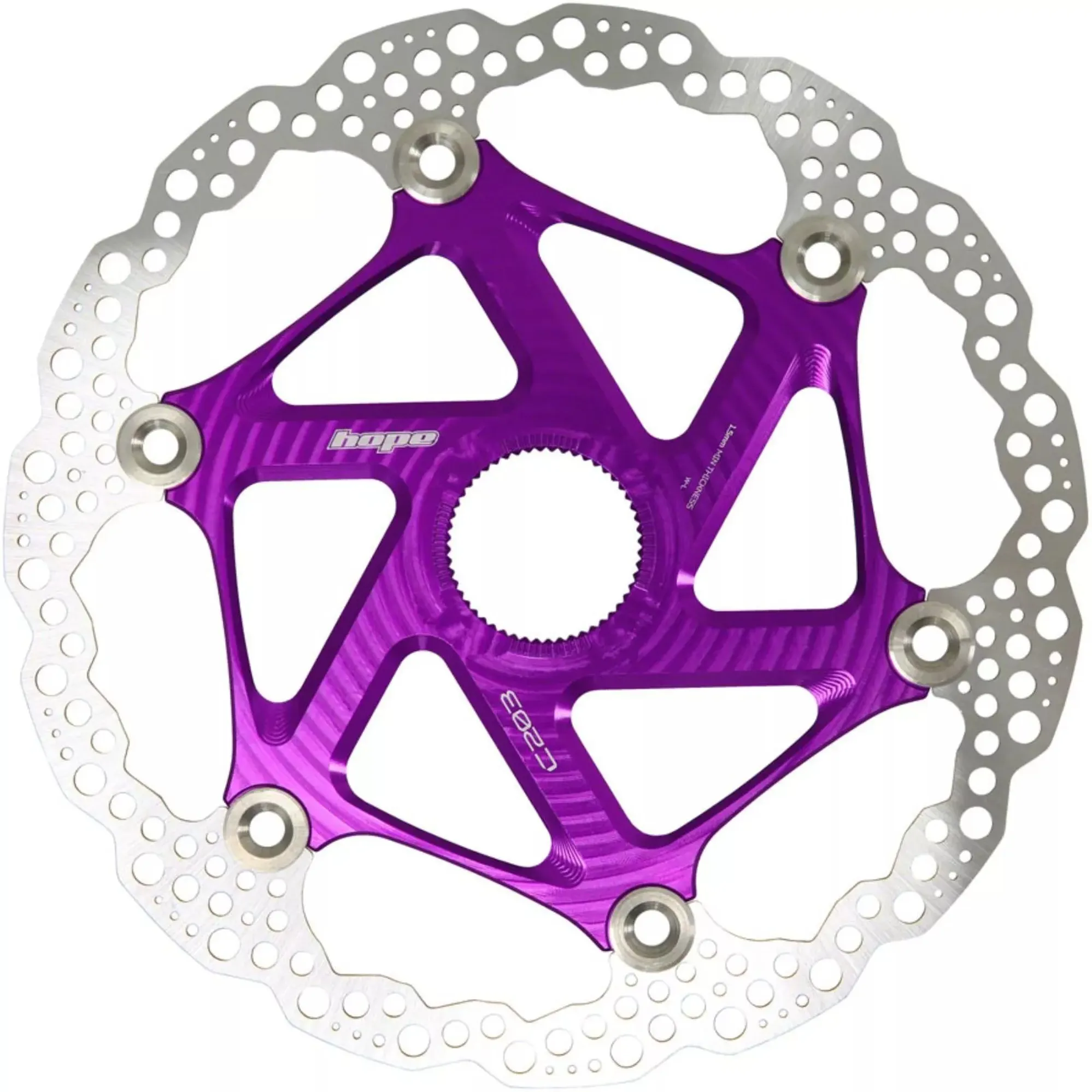 Hope MTB Centre-Lock Floating Disc Rotor Purple 203mm