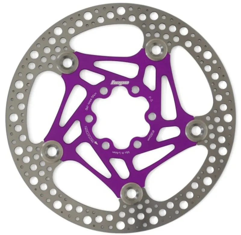 Hope Road Floating Disc - 140mm 6 Bolt - Purple