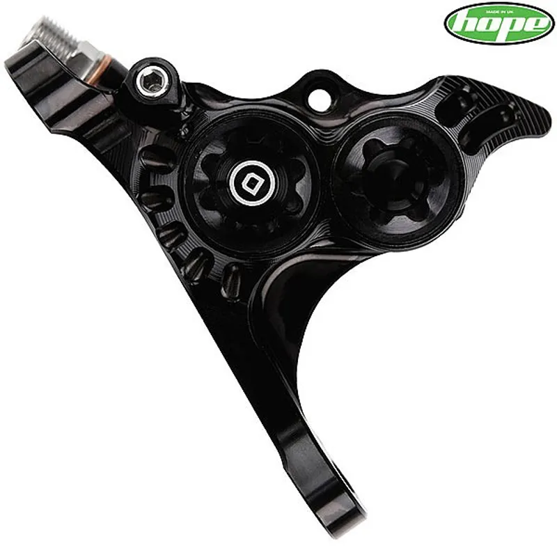 Hope RX4+ Caliper Complete - Flat Mount Front+20 - DOT - Black