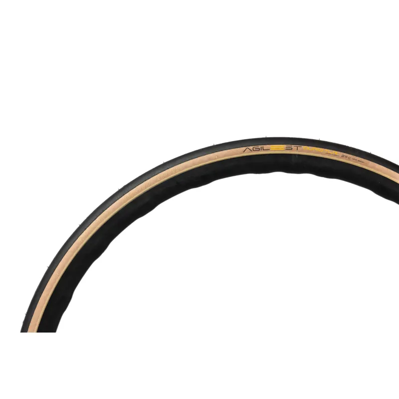 Panaracer Agilest Duro TLR Folding Road Tyre: Black/Amber-4