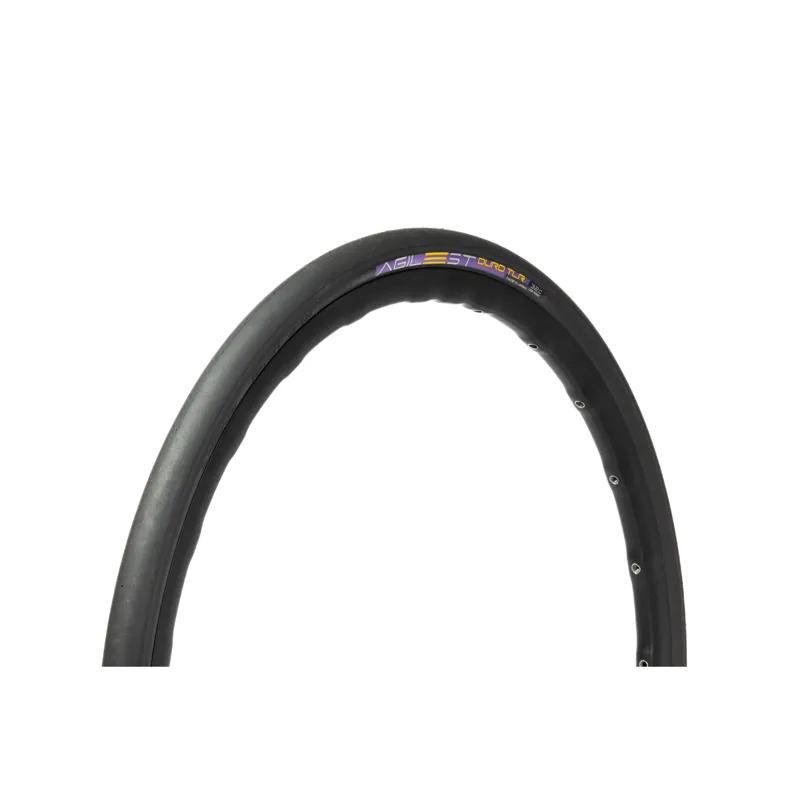 Panaracer Agilest Duro TLR Folding Road Tyre: Black/Black