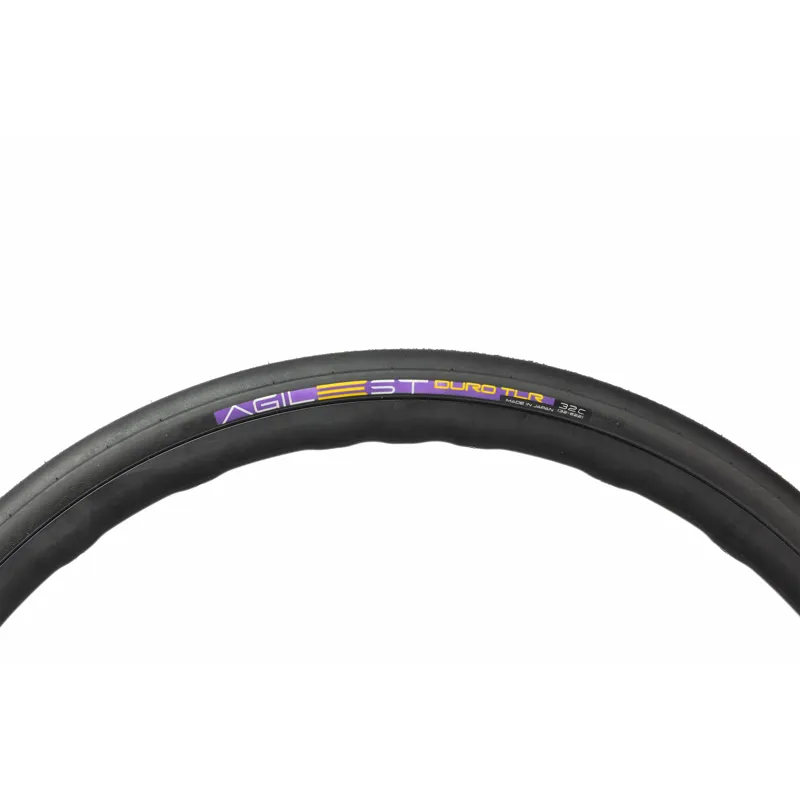 Panaracer Agilest Duro TLR Folding Road Tyre: Black/Black-2