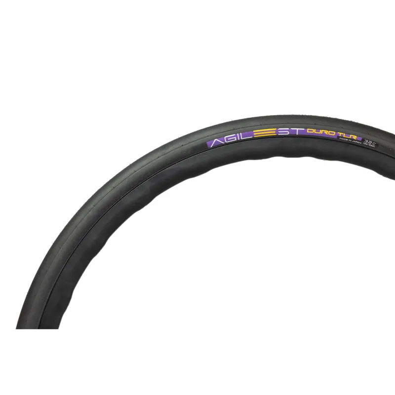 Panaracer Agilest Duro TLR Folding Road Tyre: Black/Black-3