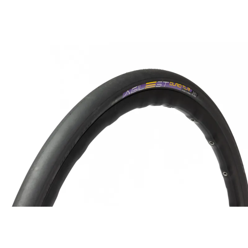 Panaracer Agilest Duro TLR Folding Road Tyre: Black/Black-4