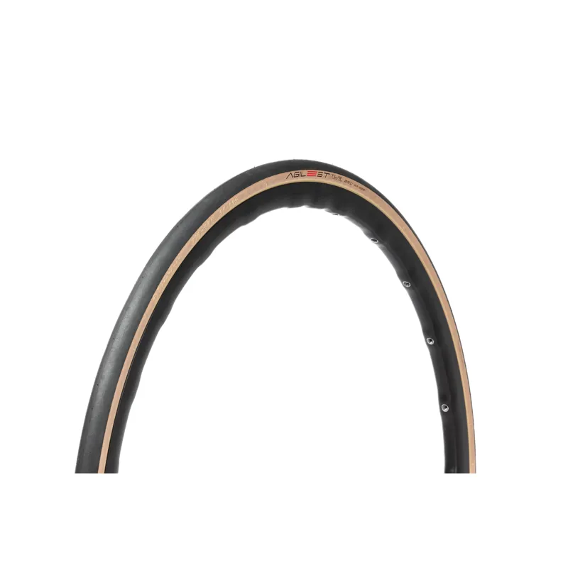 Panaracer Agilest TLR Folding Road Tyre: Black/Amber-1