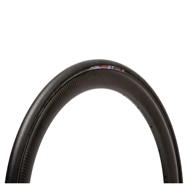 Panaracer Agilest TLR Folding Road Tyre: Black/Black