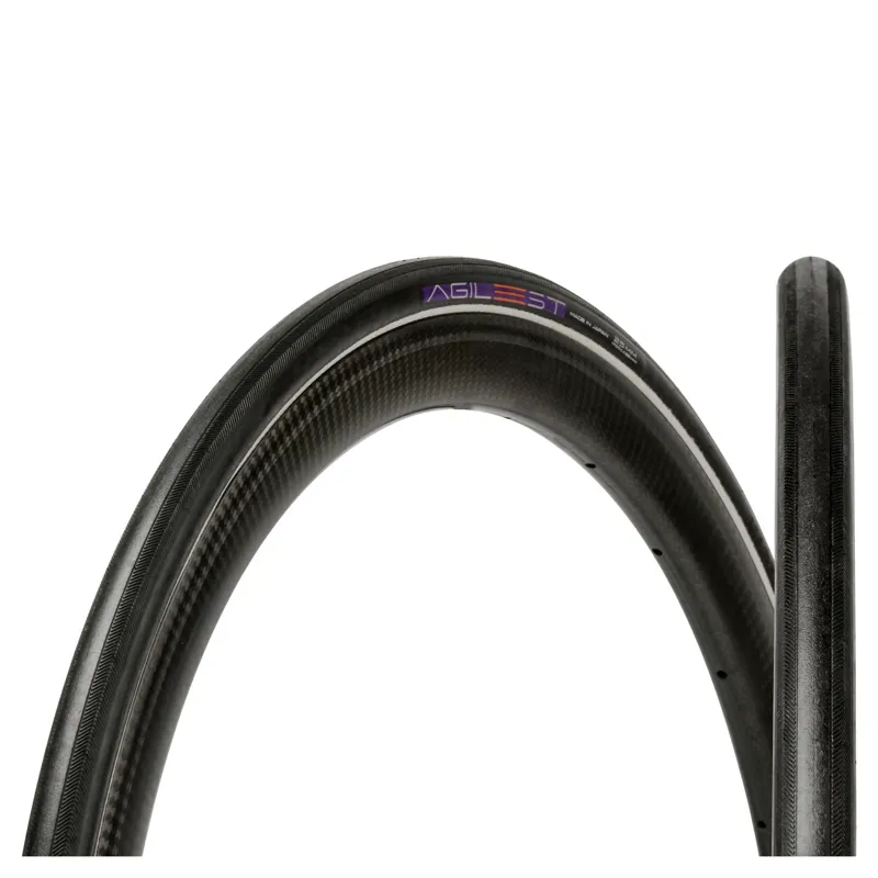 Panaracer Agilest TU Tubular Road Tyre: Black/Black