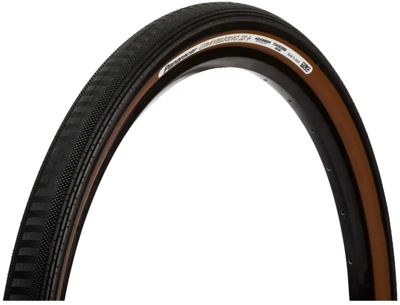 Panaracer Gravelking Semi Slick Plus TLC Folding Tyre Black/Brown 700X38c
