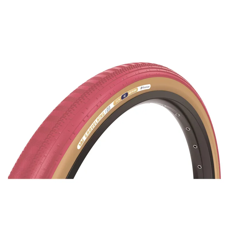 Panaracer GravelKing SS Colour Edition 2025 TLR Gravel Tyre: Cranberry/Brown