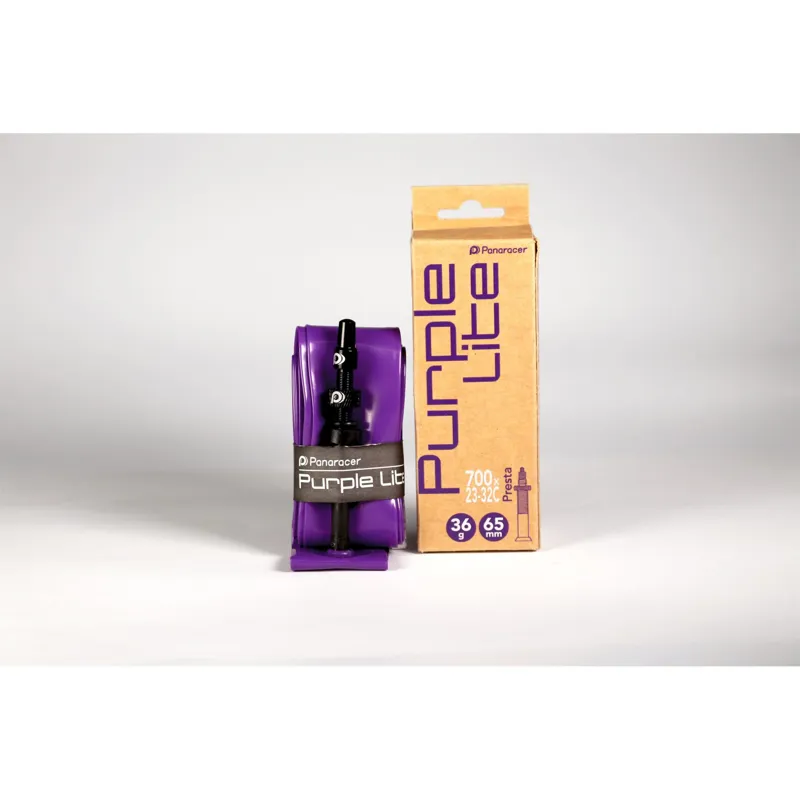 Panaracer Purple Lite TPU Inner Tube Road 23-32c Valve: Purple-1