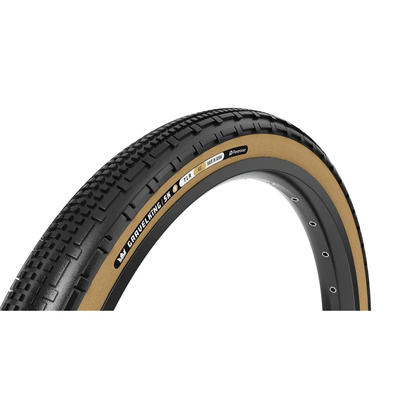 Panaracer TLR GravelKing SK R-Line TLR Gravel Tyre: Black/Amber