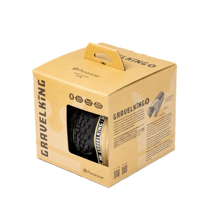 Panaracer TLR GravelKing SK R-Line TLR Gravel Tyre: Black/Amber-3