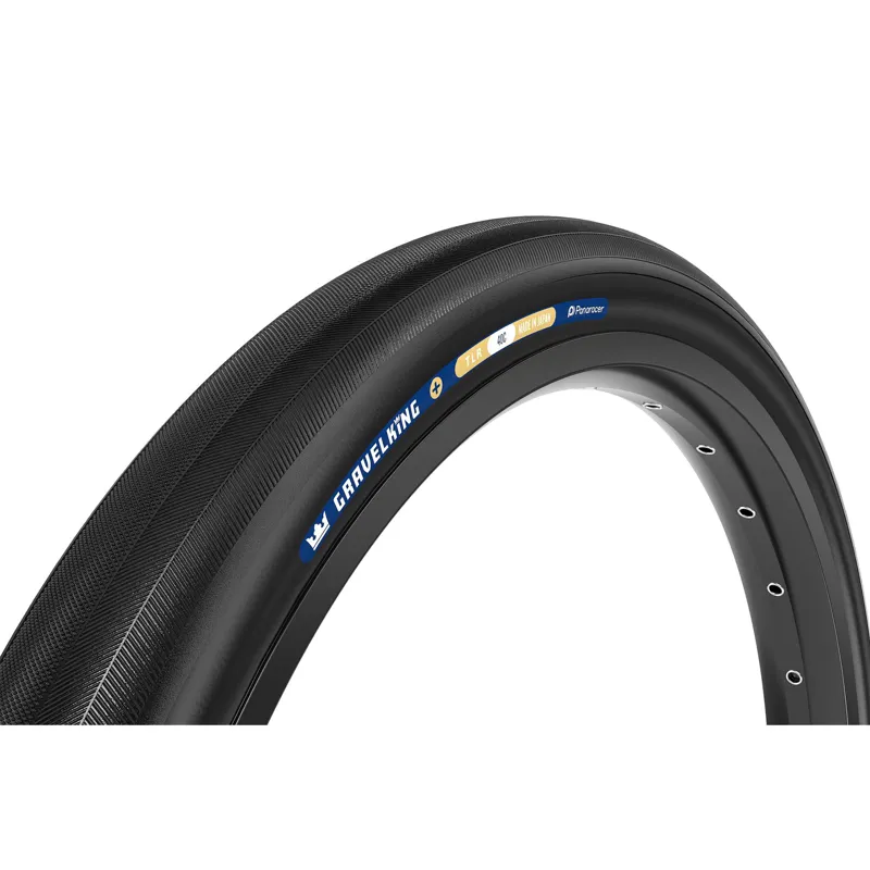 Panaracer TLR GravelKing Slick Plus TLR Gravel Tyre: Black/Black