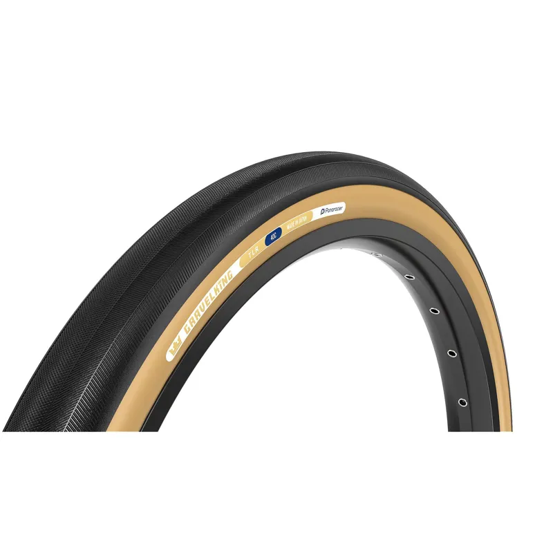 Panaracer TLR GravelKing Slick TLR Gravel Tyre: Black/Brown