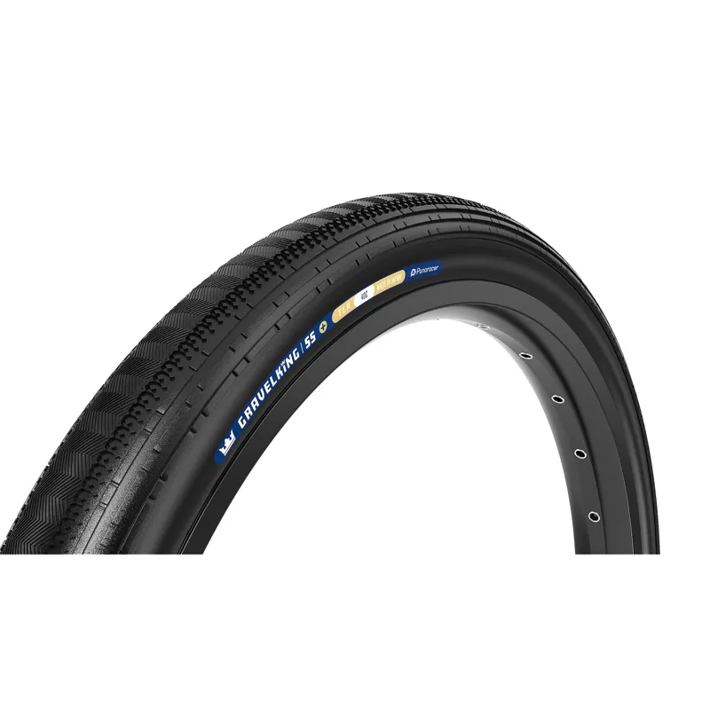 Panaracer TLR GravelKing SS Plus TLR Gravel Tyre: Black/Black