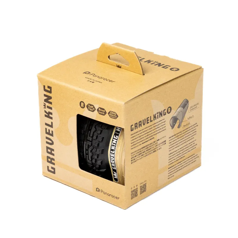 Panaracer TLR GravelKing SS R-Line TLR Gravel Tyre: Black/Amber-3