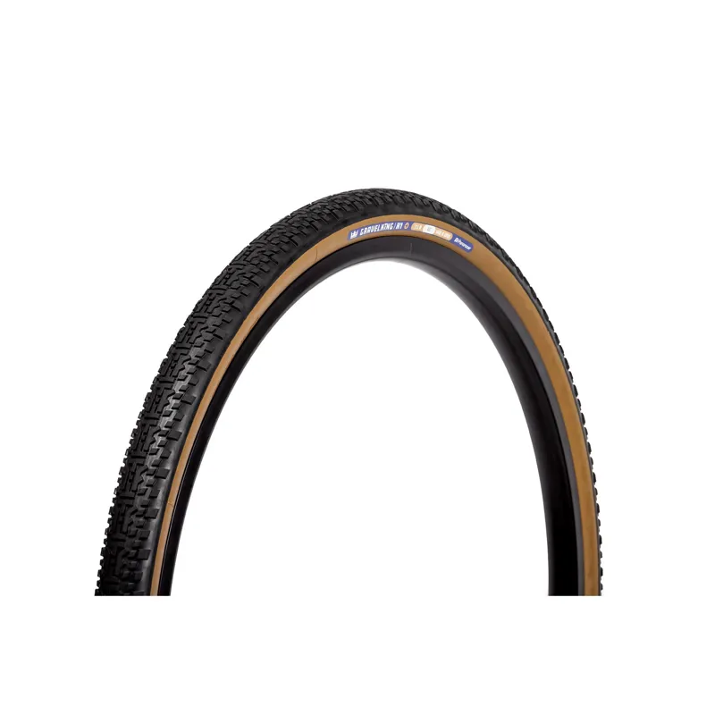 Panaracer TLR Gravelking X1 Plus TLR Gravel Tyre: Black/Brown 700x35/40/45/50c-1
