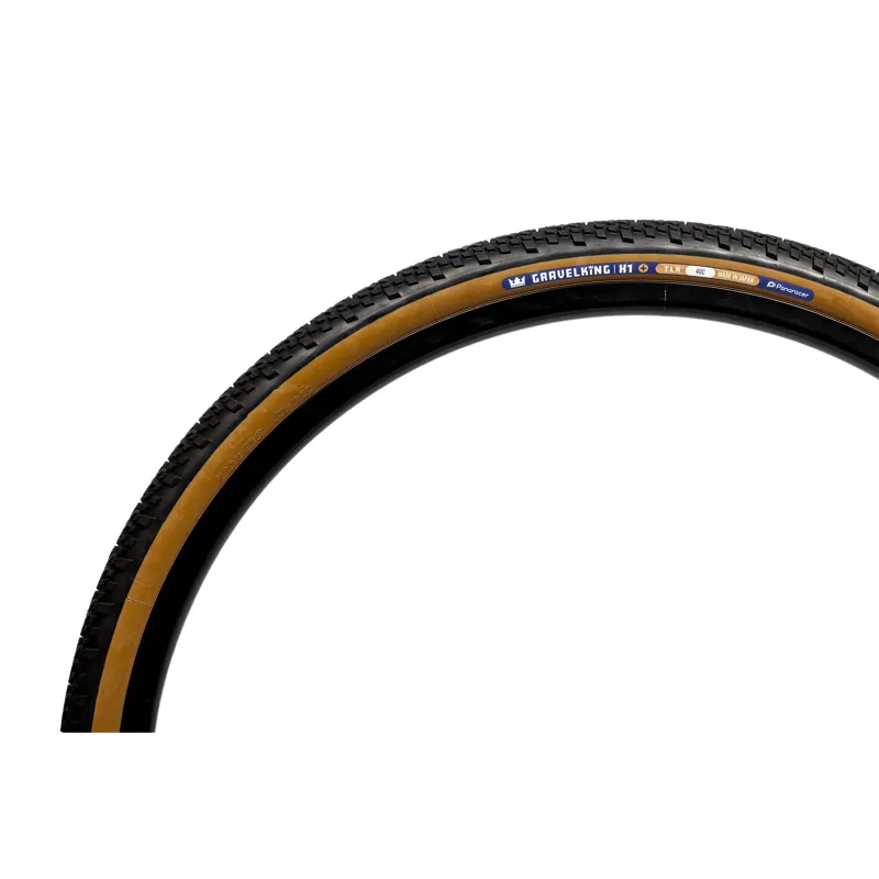 Panaracer TLR Gravelking X1 Plus TLR Gravel Tyre: Black/Brown 700x35/40/45/50c-4
