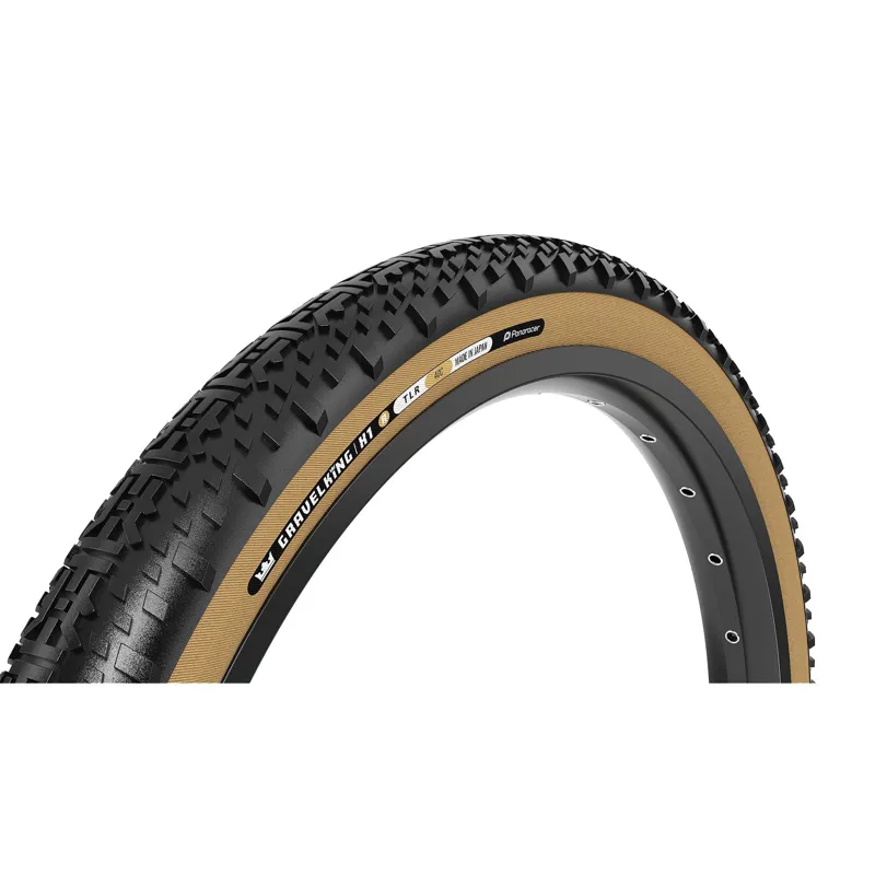 Panaracer TLR Gravelking X1 R-Line TLR Gravel Tyre: Black/Amber 700x35/40/45c