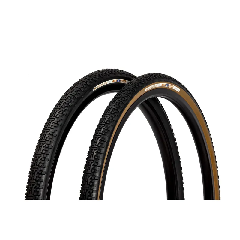 Panaracer TLR Gravelking X1 R-Line TLR Gravel Tyre: Black/Amber 700x35/40/45c-10