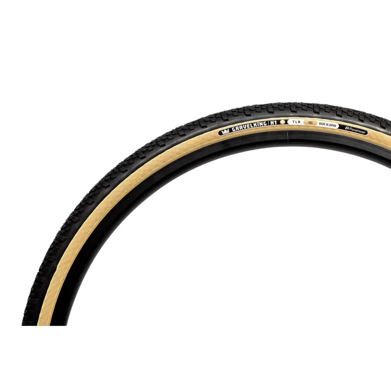 Panaracer TLR Gravelking X1 R-Line TLR Gravel Tyre: Black/Amber 700x35/40/45c-7