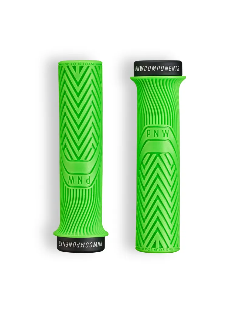 PNW Flat Bar Lock-On Grips - Moto Green