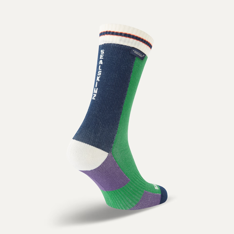 SealSkinz Billockby Waterproof Mid Socks Lightweight Green-1