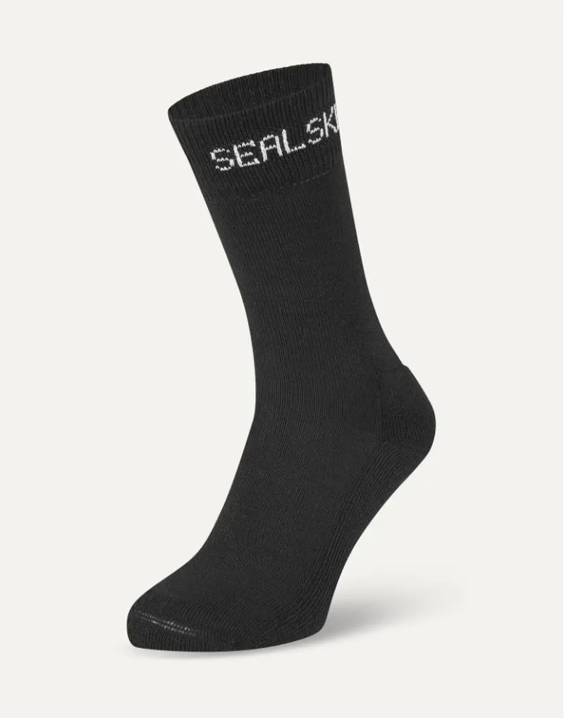 Sealskinz Unisex Suffield Solo Merino Socks Black 