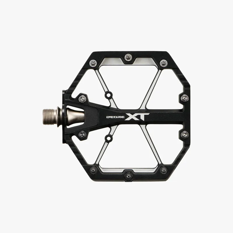 Shimano Deore XT MTB Flat Pedals in Black-3