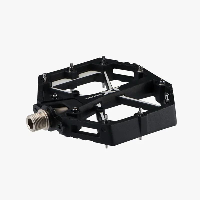 Shimano Deore XT MTB Flat Pedals in Black-4