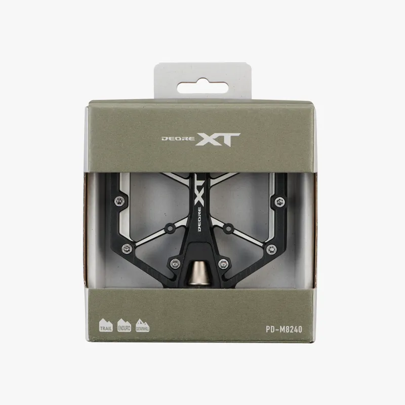 Shimano Deore XT MTB Flat Pedals in Black-5