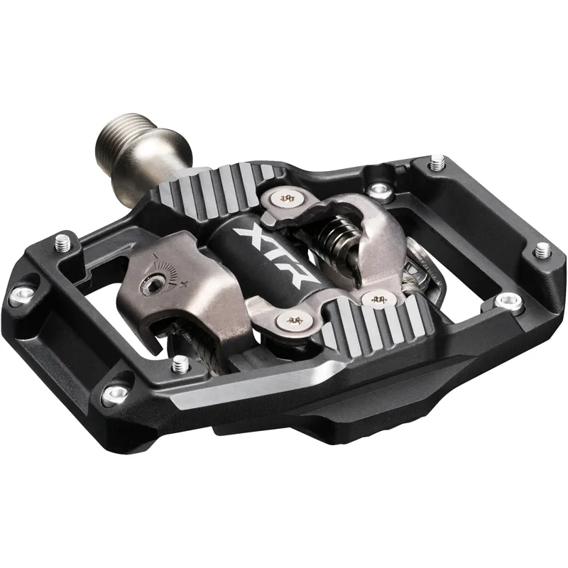 Shimano XTR PD-M9220 Trail MTB Clip Wide Platform Pedals Black/Grey