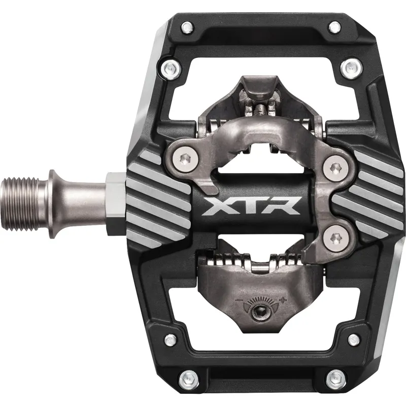 Shimano XTR PD-M9220 Trail MTB Clip Wide Platform Pedals Black/Grey-1