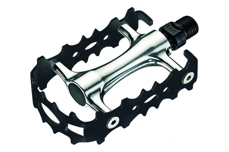 SystemEx M700 Road Flat Pedal 9/16in Black/Silver