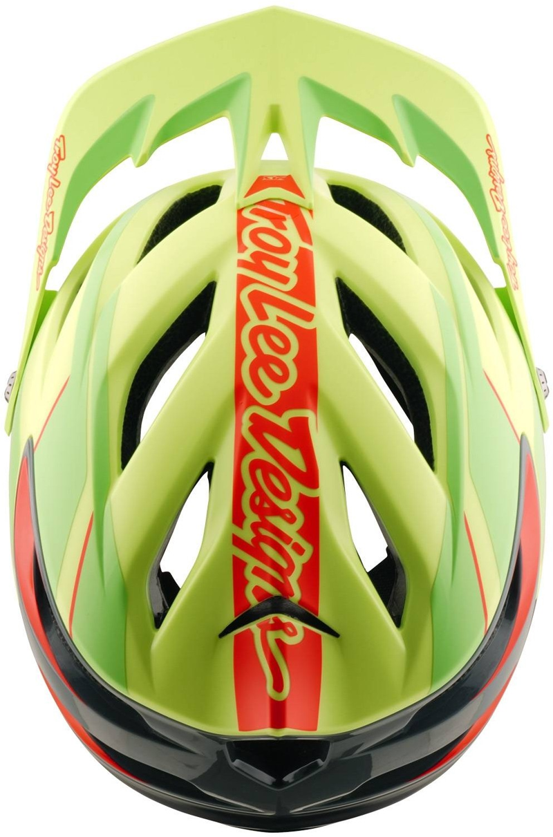 Troy Lee A3 MTB Halo Helmet Lines Glo Yellow-3