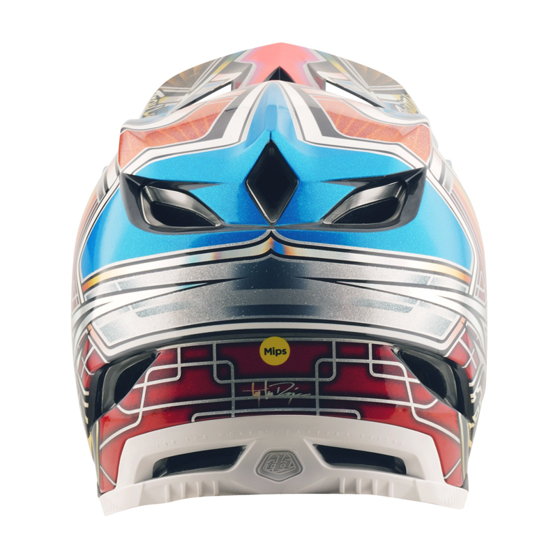 Troy Lee D4 Carbon Full Face MTB Lowrider Helmet Blue-4