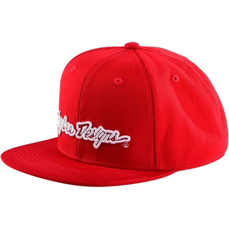 Troy Lee Designs 9Fifty Snapback Cap / Signature - Red/White one size