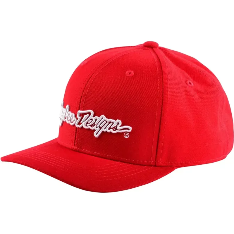 Troy Lee Designs 9Forty Snapback Cap / Signature - Red/White one size