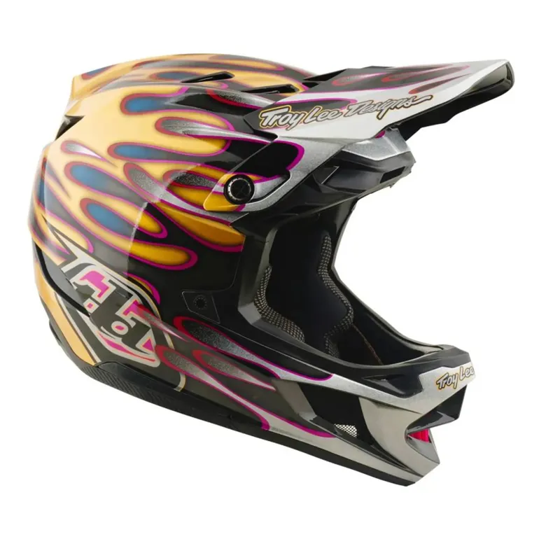 Troy Lee Designs D4 Carbon Helmet Overspray Gold / Black-6