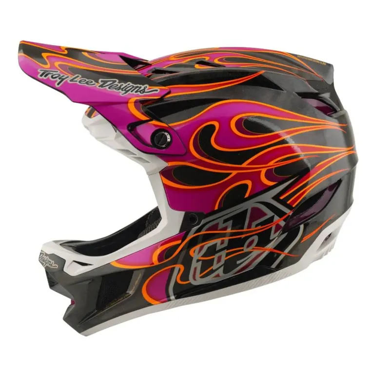 Troy Lee Designs D4 Carbon Helmet Torched Carbon / Magenta-1