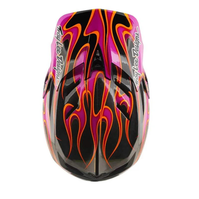 Troy Lee Designs D4 Carbon Helmet Torched Carbon / Magenta-7