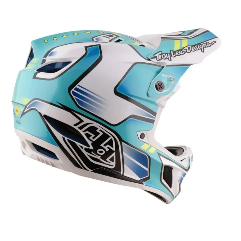 Troy Lee Designs D4 Composite Helmet Crest Real Teal-4