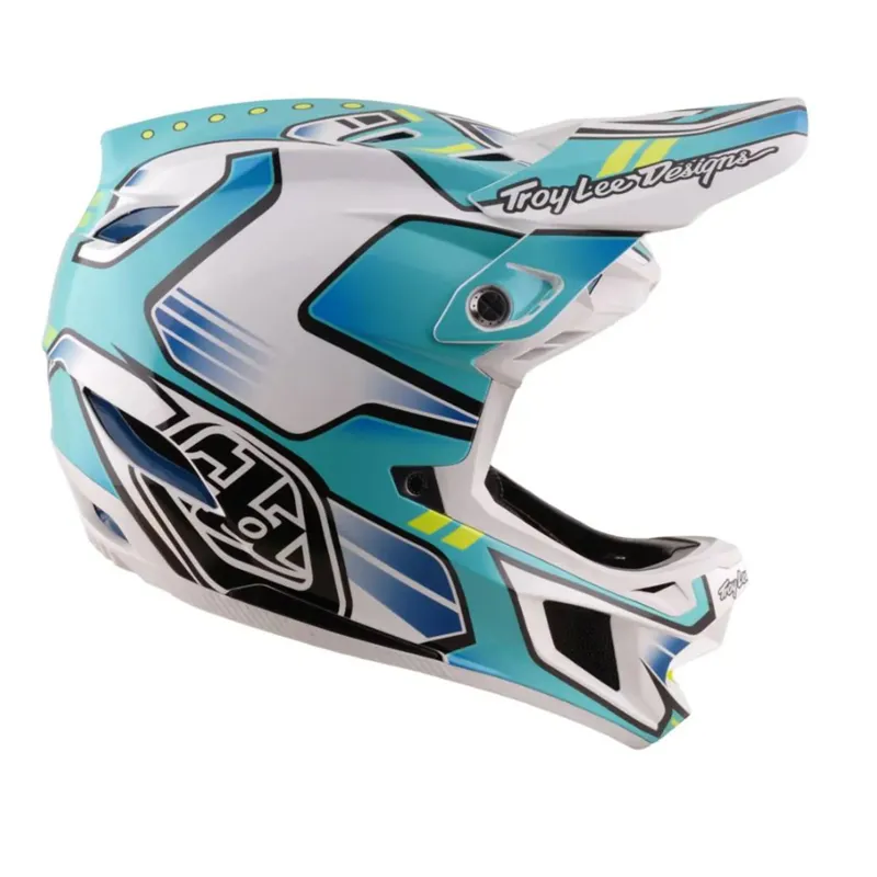 Troy Lee Designs D4 Composite Helmet Crest Real Teal-5