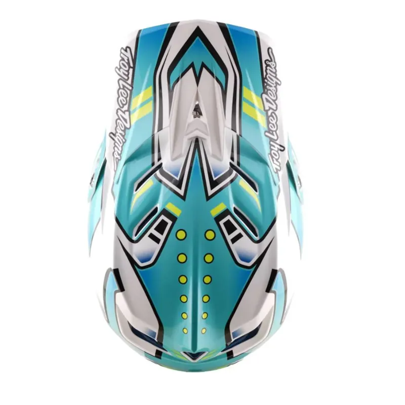 Troy Lee Designs D4 Composite Helmet Crest Real Teal-7