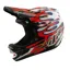 Troy Lee Designs D4 Composite Helmet Overspray White / Red