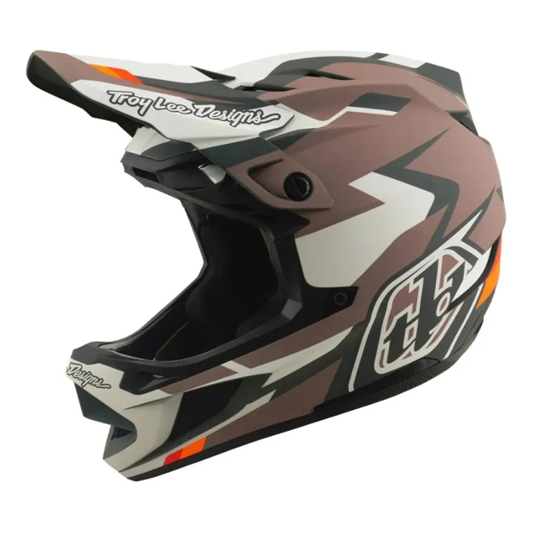 Troy Lee Designs D4 Polyacrylate Full Face MIPS MTB Helmet Roamer Clay