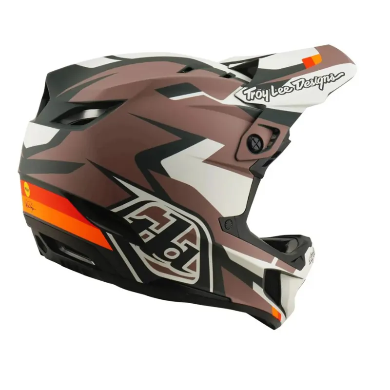 Troy Lee Designs D4 Polyacrylate Full Face MIPS MTB Helmet Roamer Clay-4